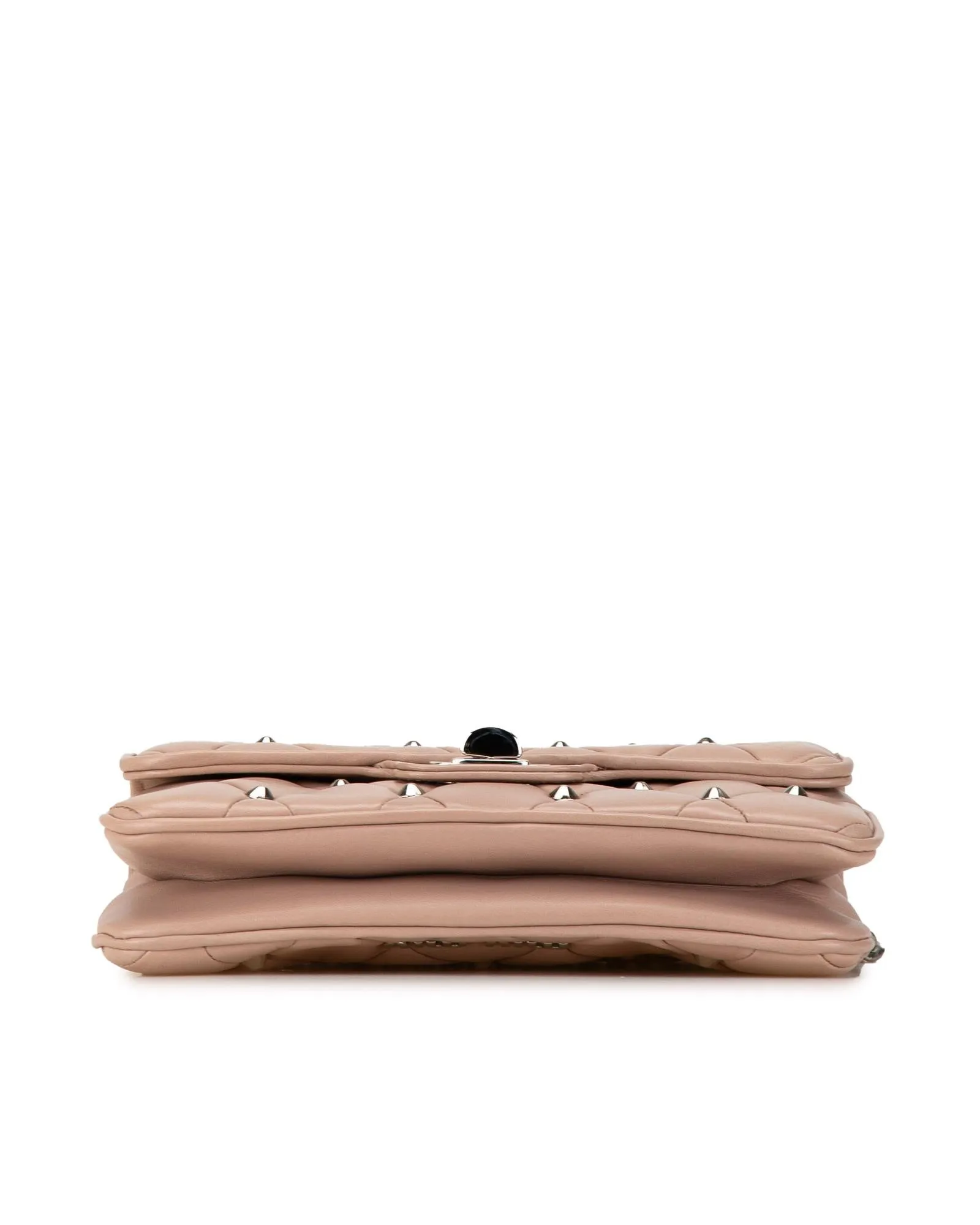 Miu Miu Matelasse Leather Mini Bag - Pale Pink