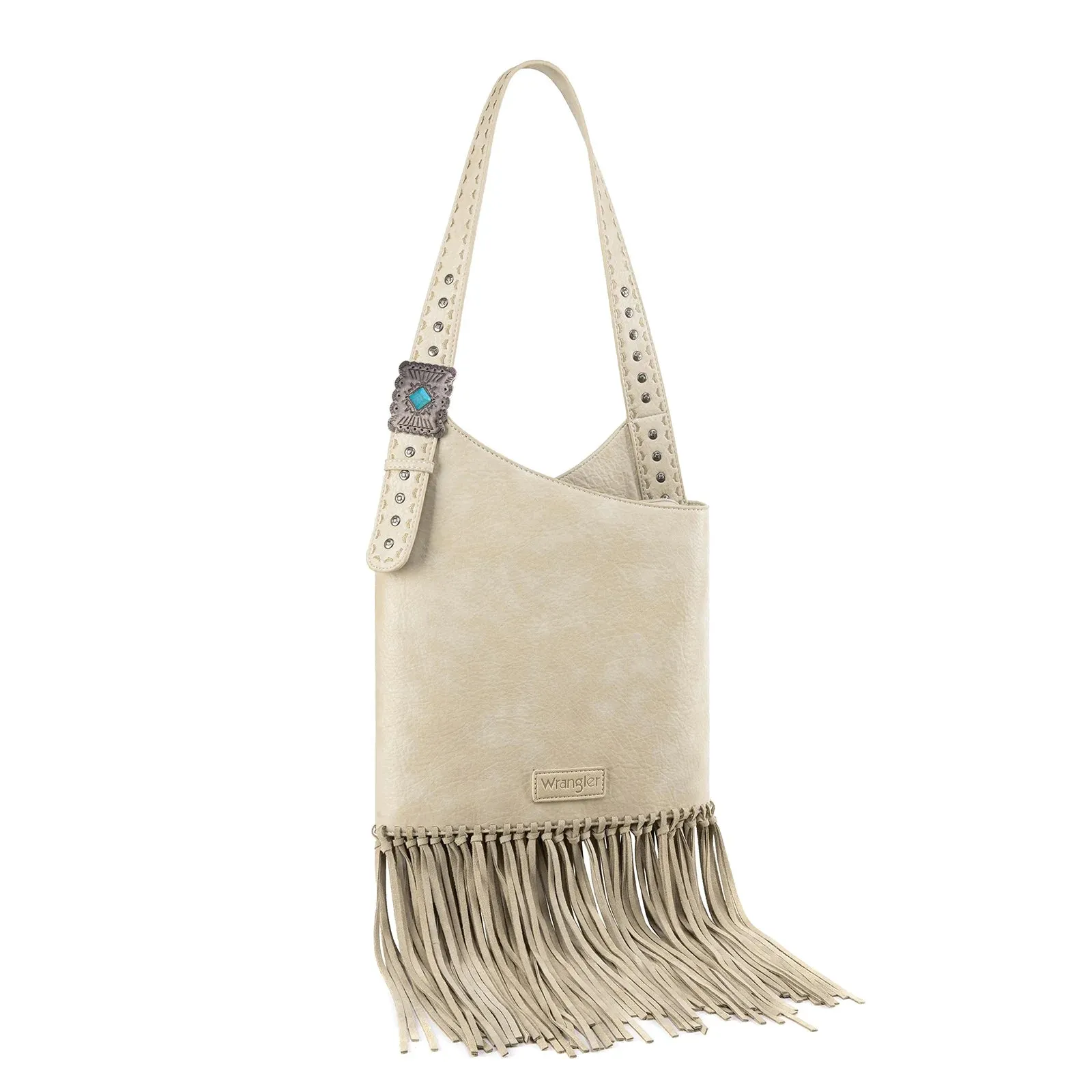 Montana West Turquoise Stone Concho Fringe Hobo Bag