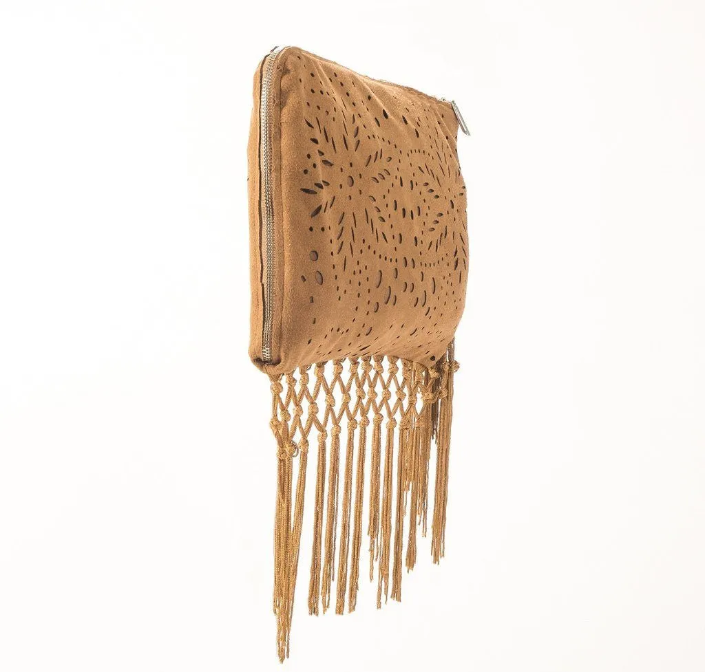 Muche et Muchette Fringe Clutch