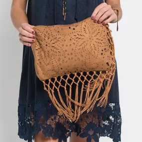 Muche et Muchette Fringe Clutch