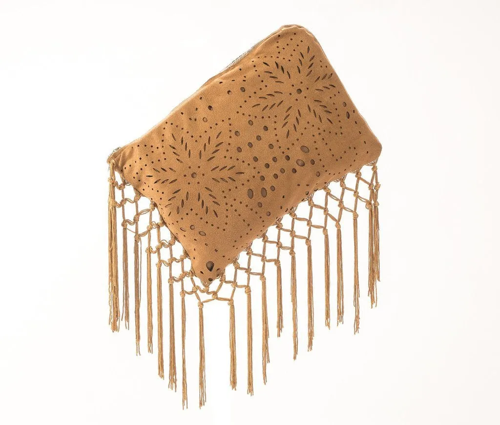 Muche et Muchette Fringe Clutch