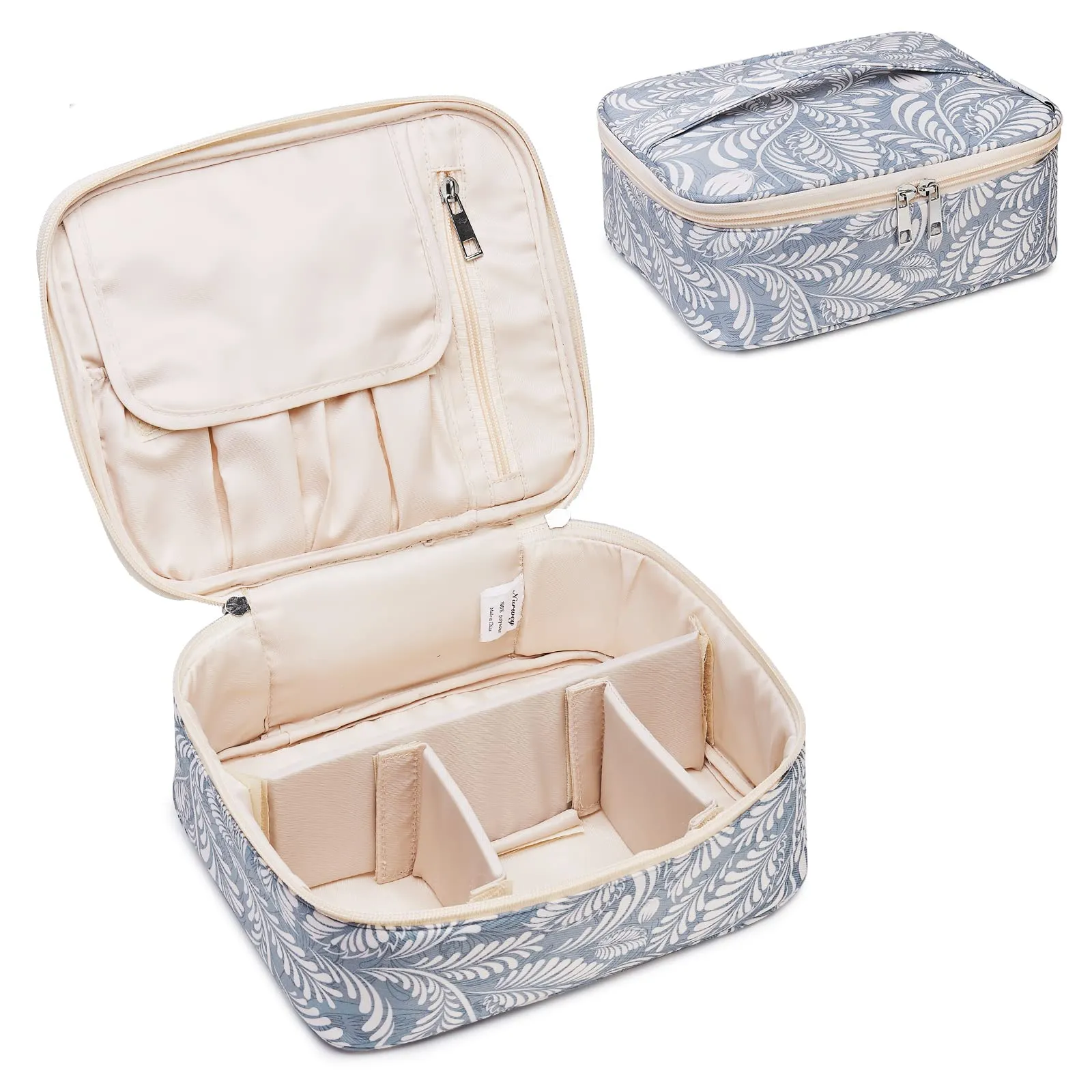 Narwey Travel Large Cosmetic Case Makeup Bag