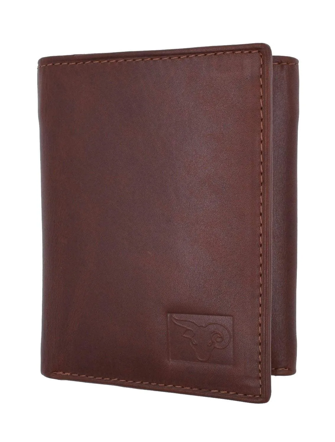 New Cavelio Mens Genuine Leather ID Card Bill Holder Trifold Wallet 731107 (C)