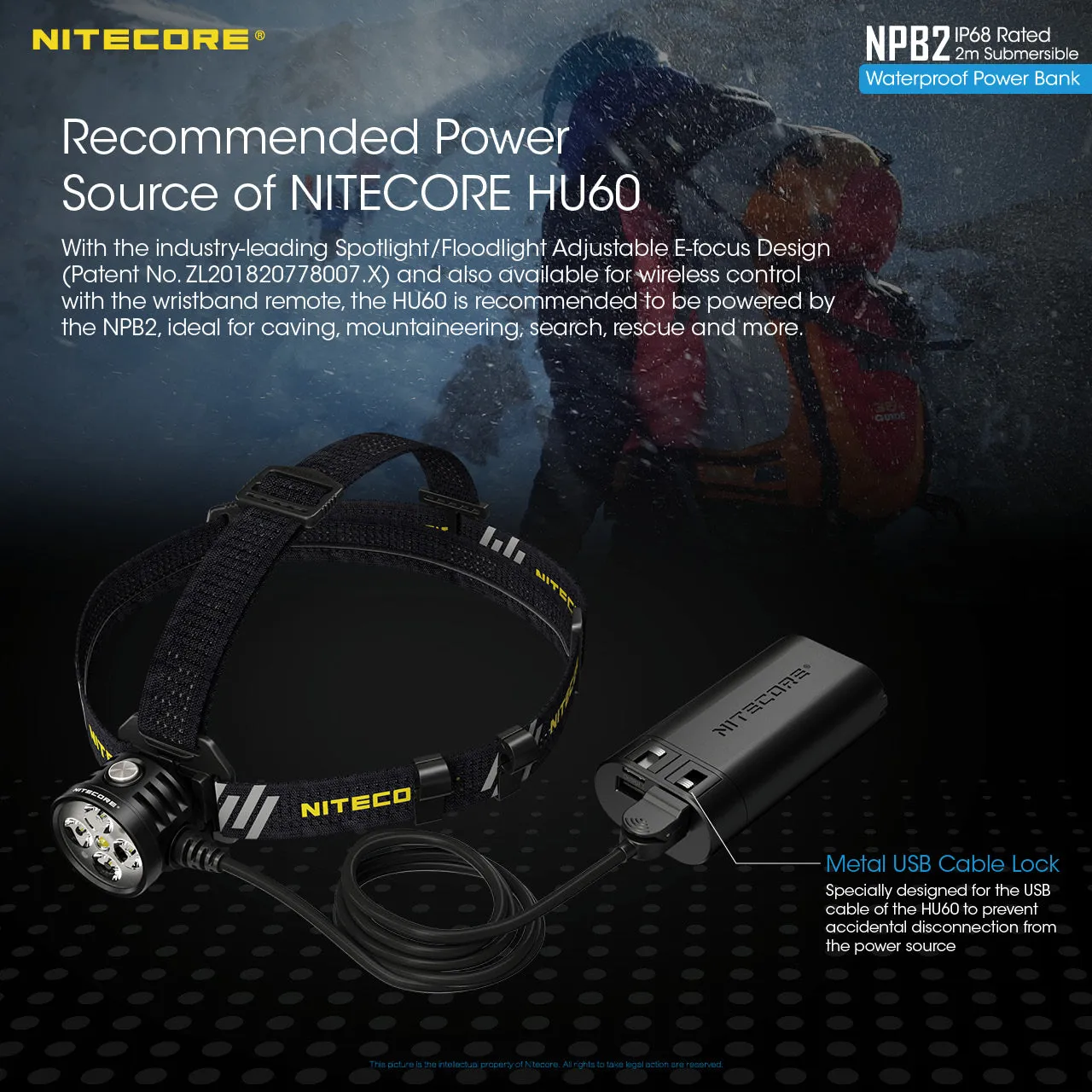 NITECORE WATERPROOF POWERBANK 10,000MAH (NPB2)