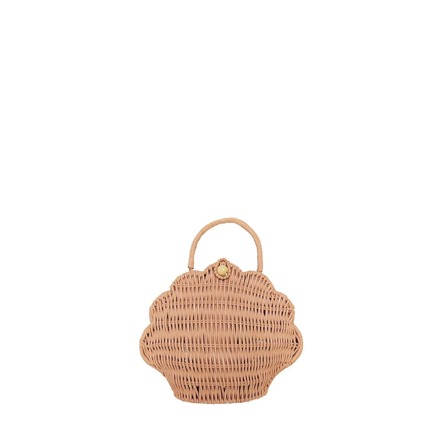 Olli Ella Rattan Shell Bag Rose