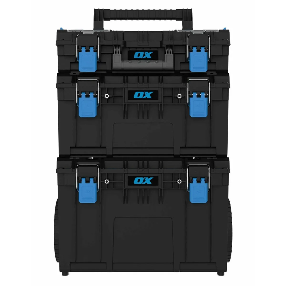 OX ToolTrek Pro Modular Storage System 3 Piece Set Heavy Duty with Wheeled OX-P600703