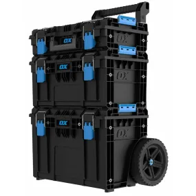 OX ToolTrek Pro Modular Storage System 3 Piece Set Heavy Duty with Wheeled OX-P600703