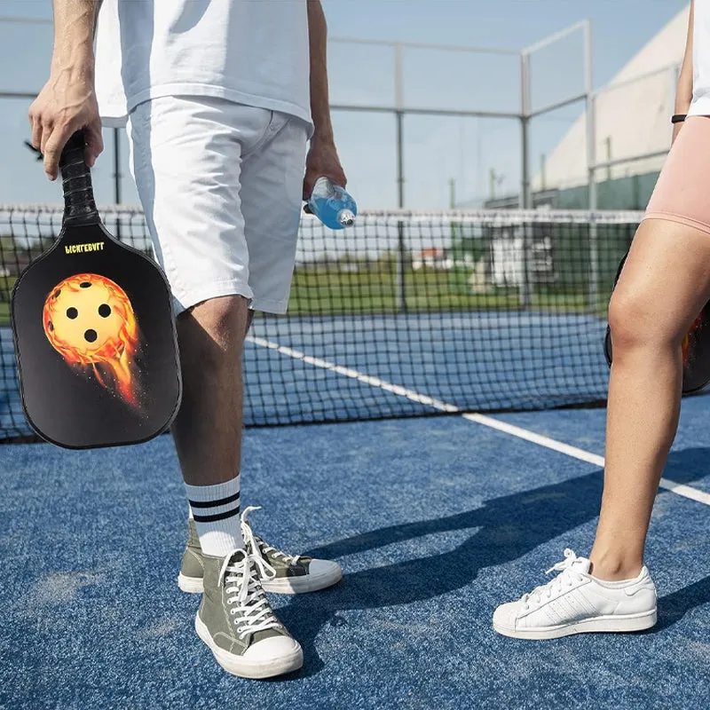 Pickleball paddle set in fiberglass - play outdoors/indoors