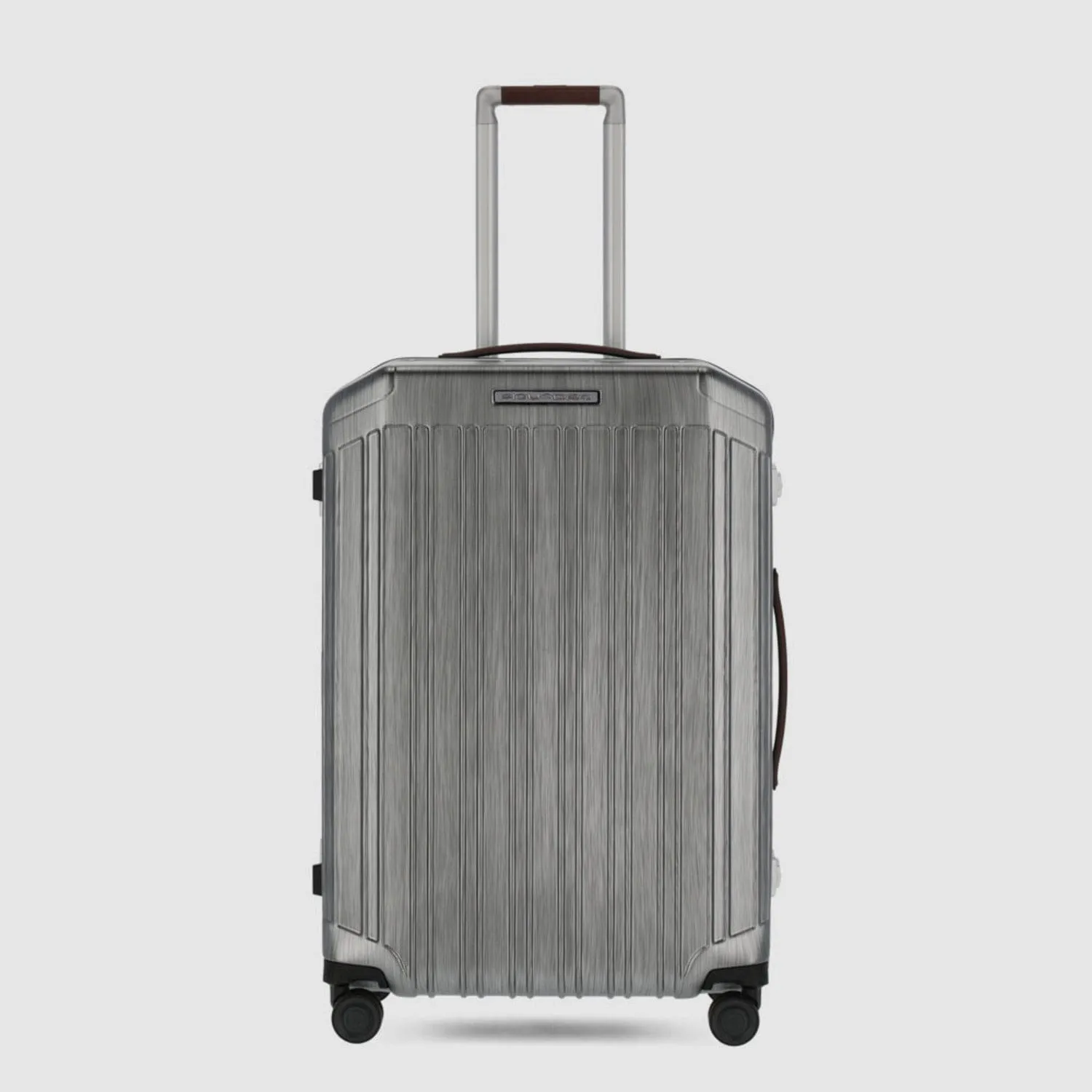 Piquadro Pqlm-Frame 68Cm Hardcase Medium Check-In Luggage Trolley Black / Light Brown - Bv4427Pqlm/Ncu