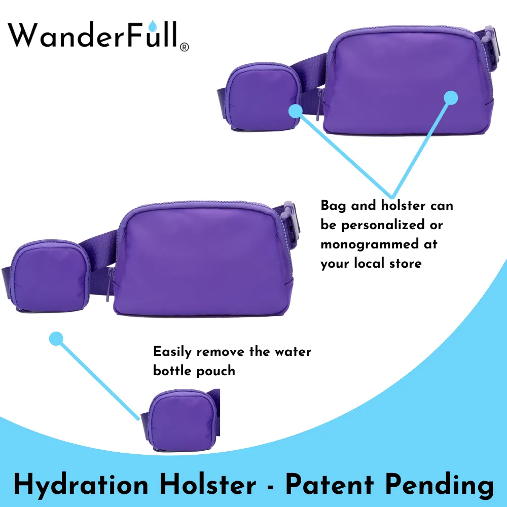 Purple HydroBeltbag® with Removable HydroHolster®