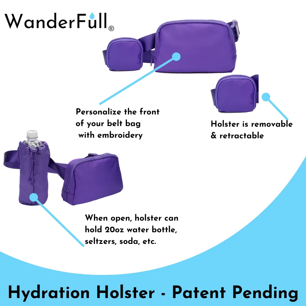 Purple HydroBeltbag® with Removable HydroHolster®