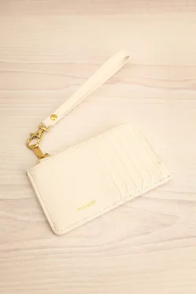 Quinn Ivory | Vegan Leather Card Wallet