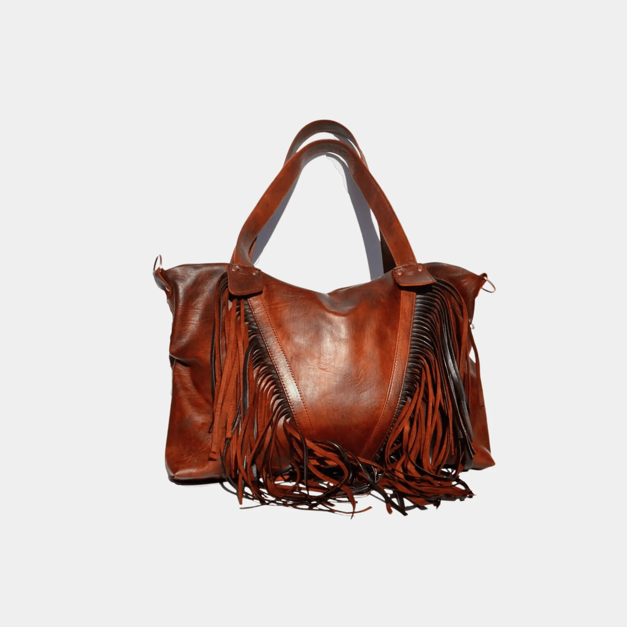 "Akira" fringe Cowhide Leather Bag