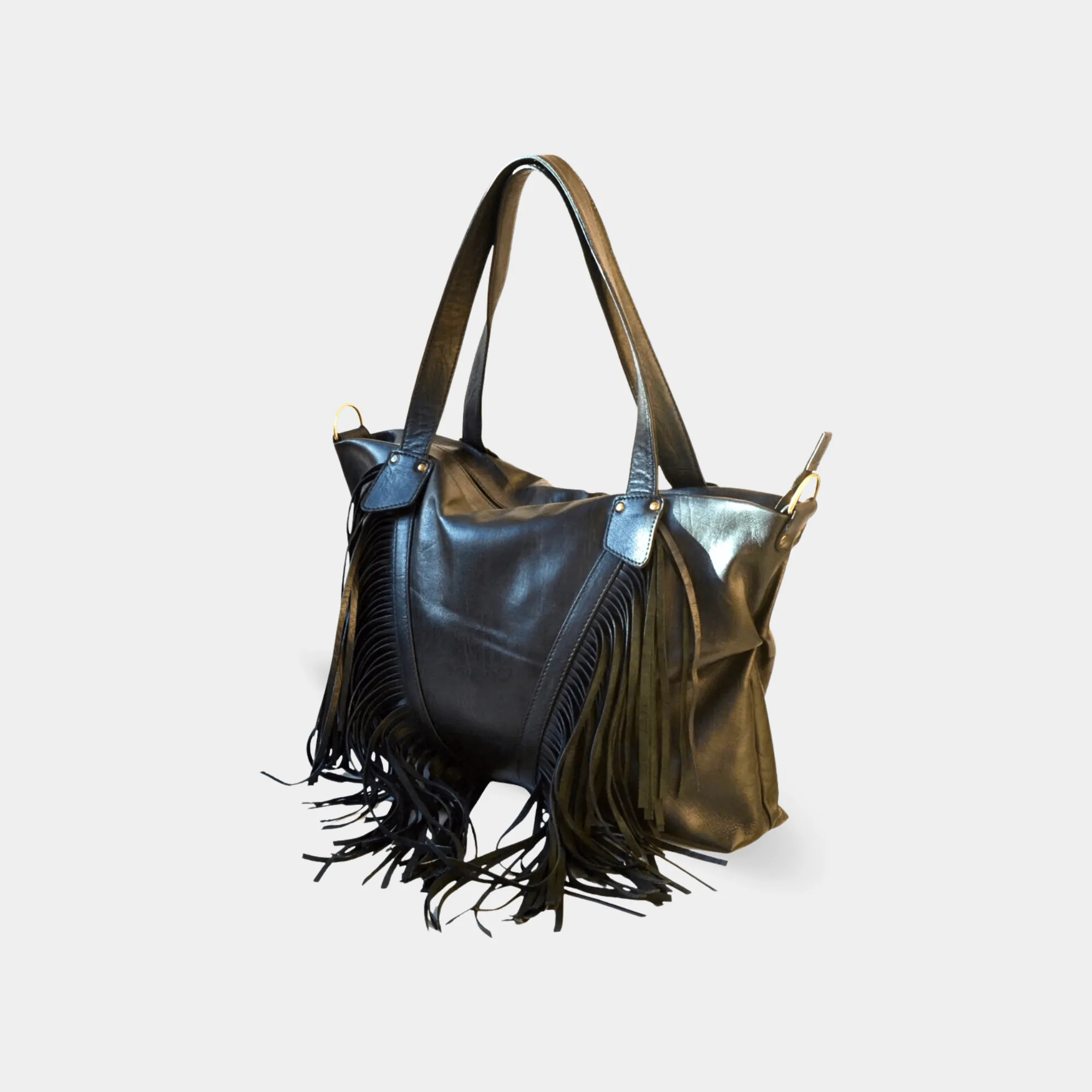 "Akira" fringe Cowhide Leather Bag