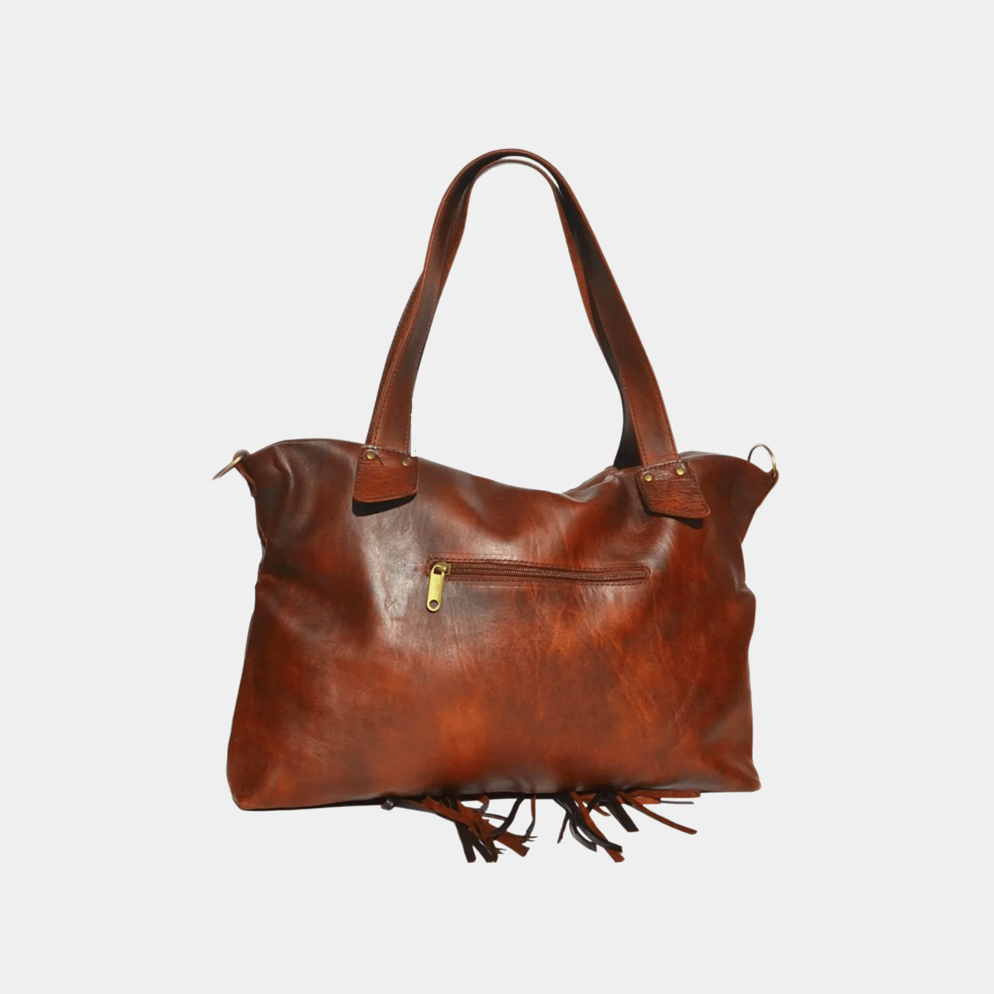 "Akira" fringe Cowhide Leather Bag