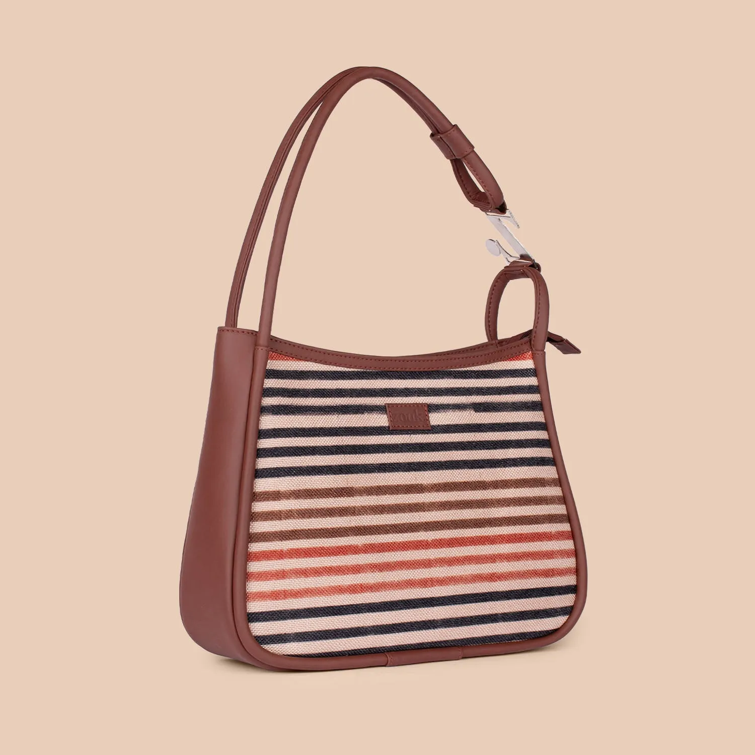 Qutub Stripes Sleek Shoulder Bag