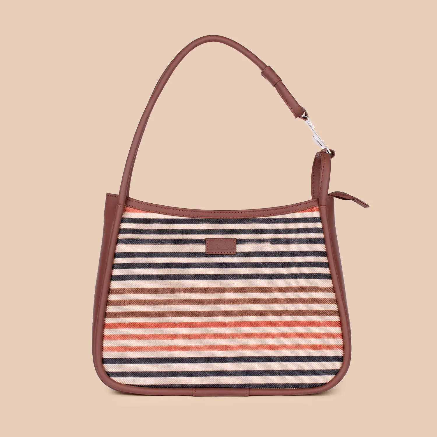 Qutub Stripes Sleek Shoulder Bag