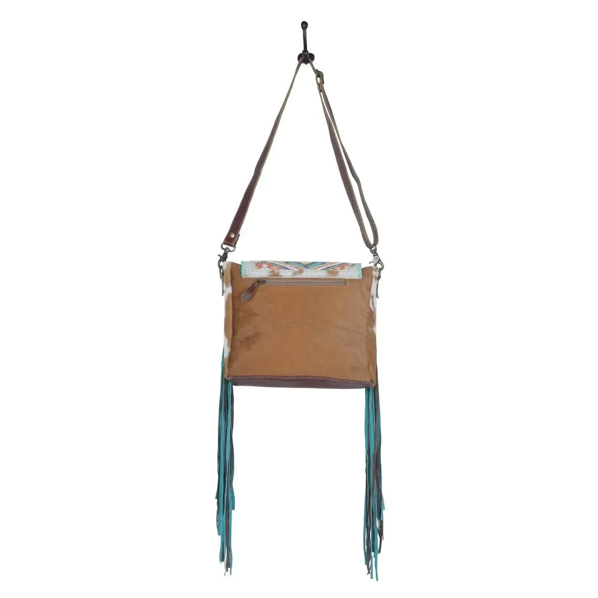 Rangoli Leather Fringe Shoulder Bag