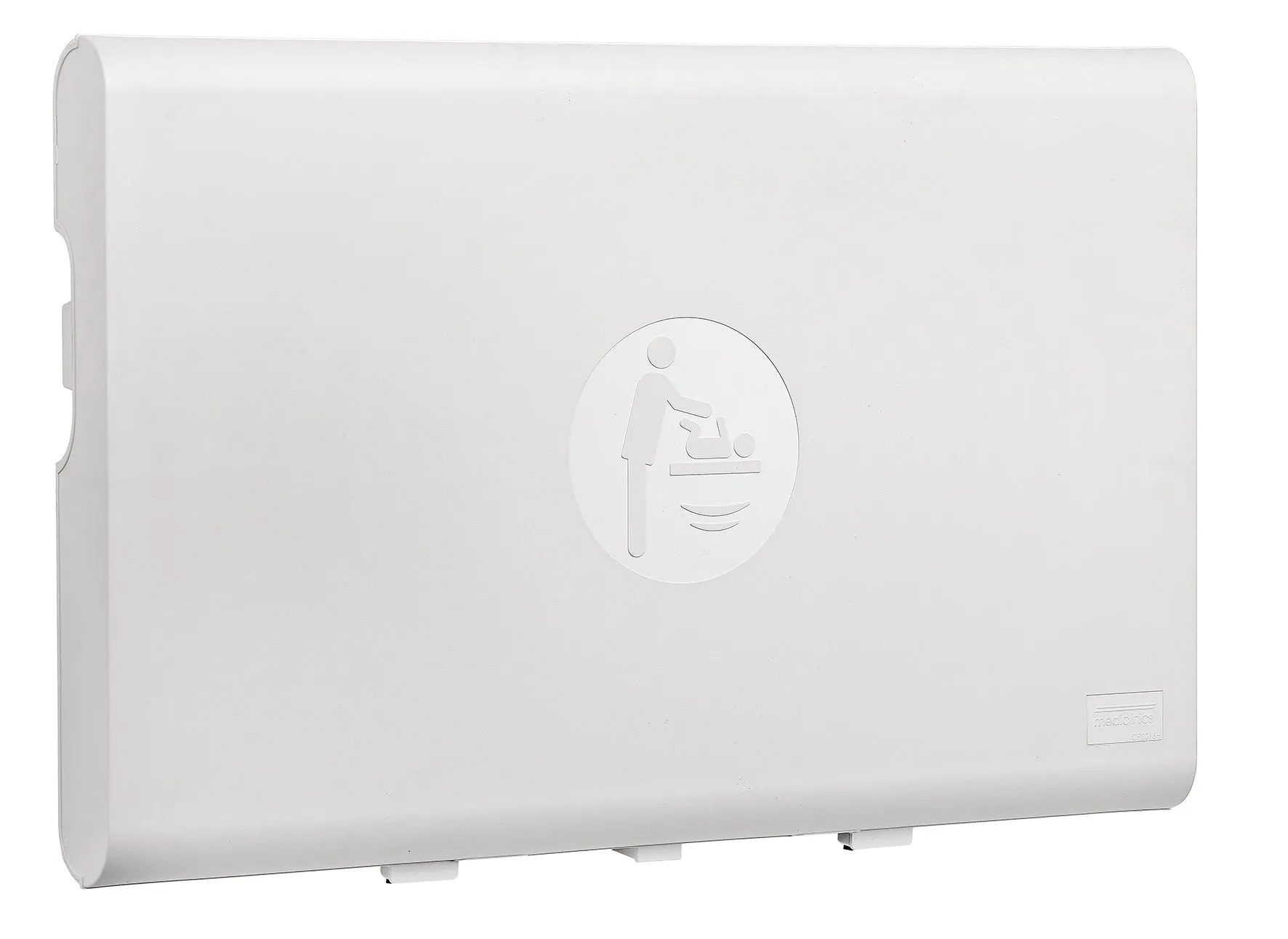 Saniflow CP0016H-ASTM BabyMedi White Plastic Baby Changing Station - Horizontal