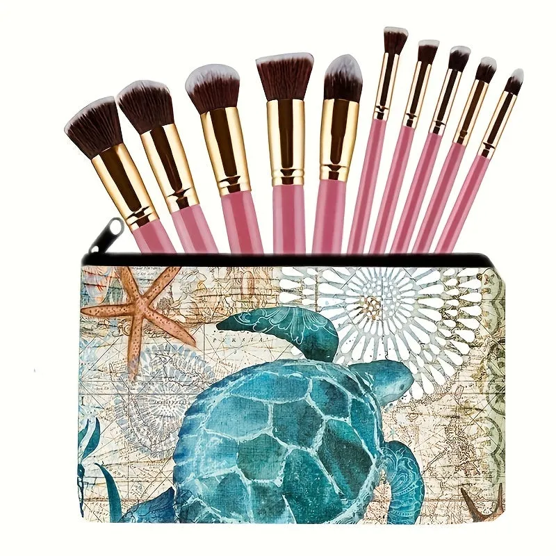 Sea Turtles Zipper Bag Perfect Portable Cosmetic Travel Pouch