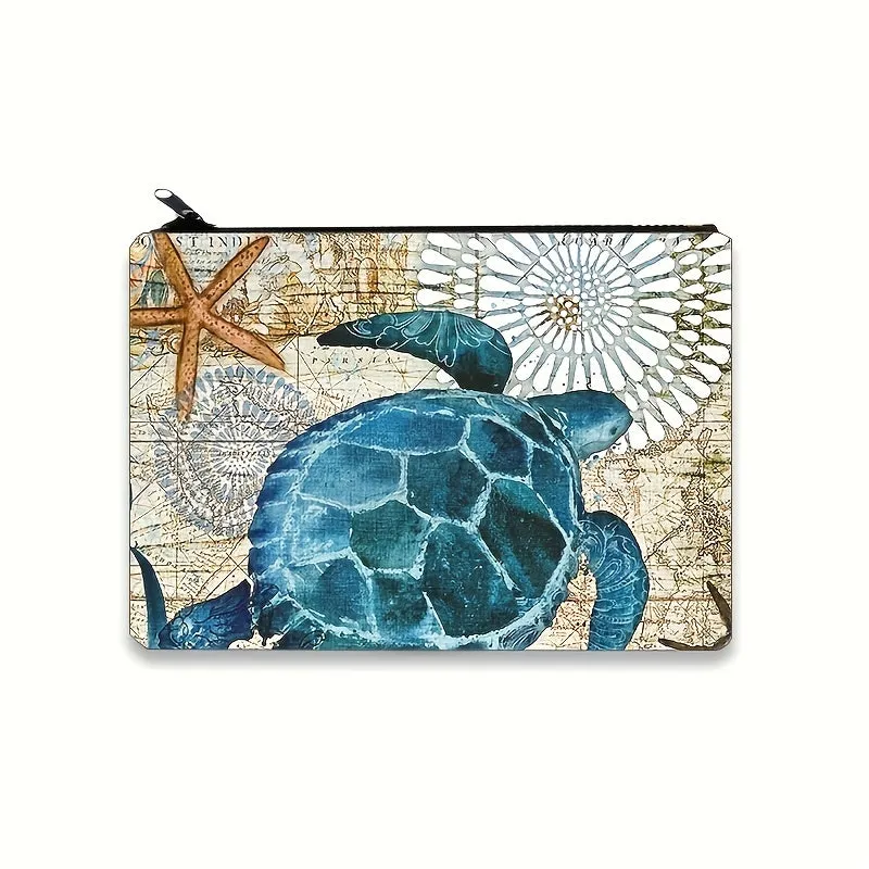 Sea Turtles Zipper Bag Perfect Portable Cosmetic Travel Pouch