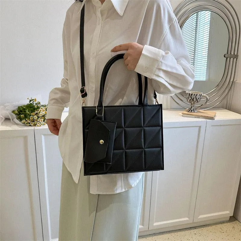 Simple Elegant Portable Shoulder Small Square Bag