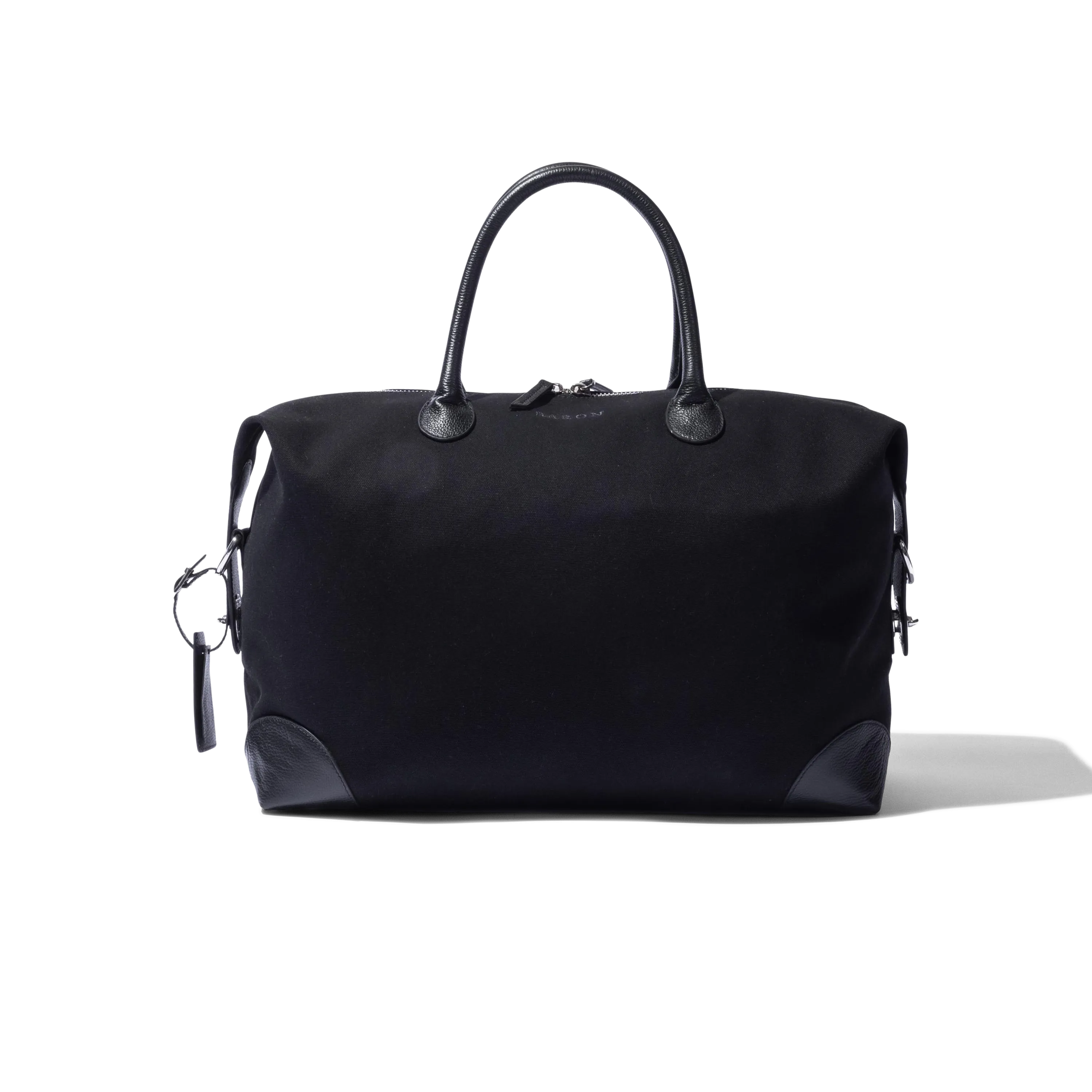 Small Weekend Bag in Black Canvas