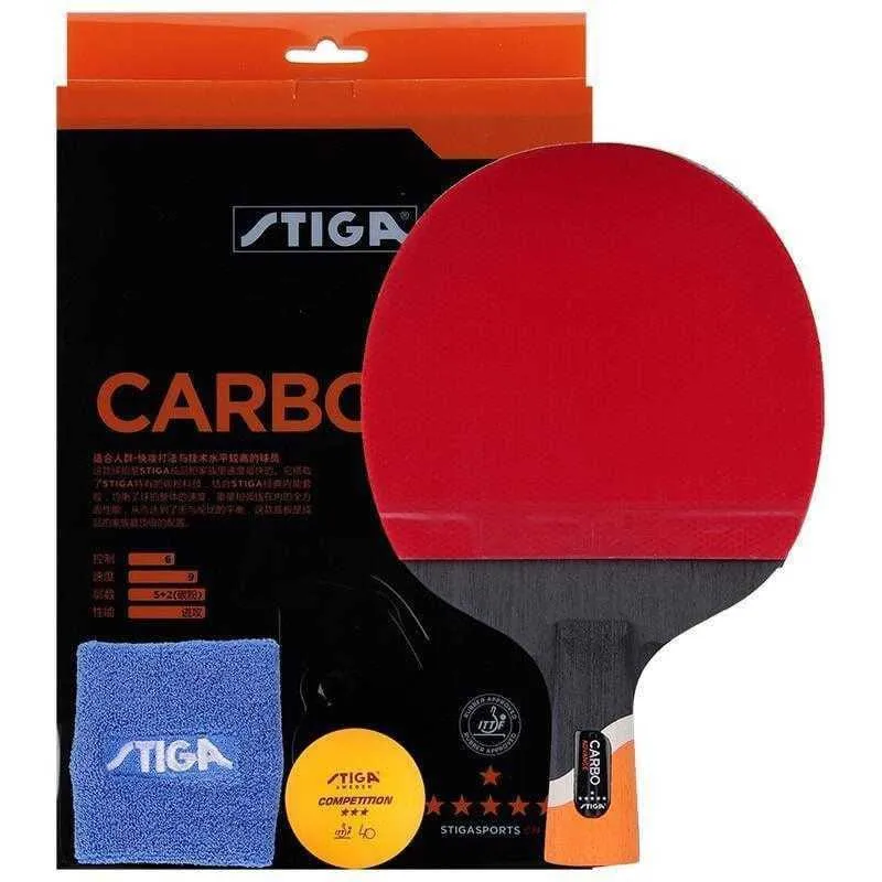 STIGA CARBO ADVANCE 6 STARS TABLE TENNIS RACKET