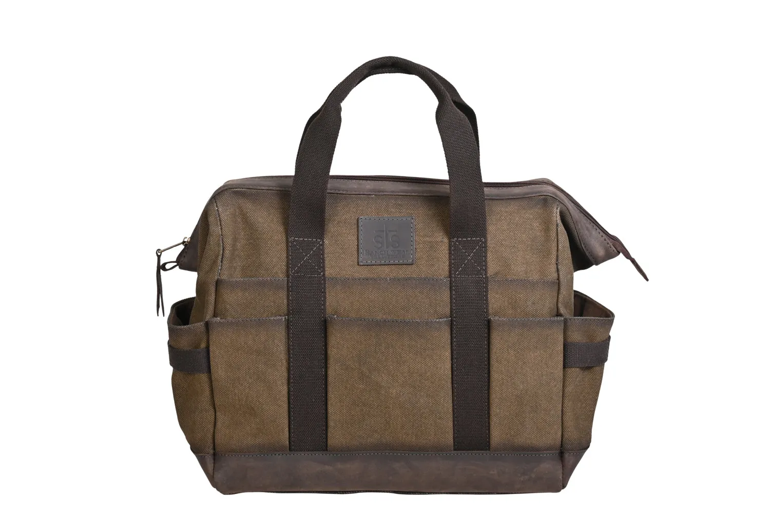 STS Ranchwear Mens Trailblazer Tool Brown/Chocolate Canvas/Leather Tool Bag