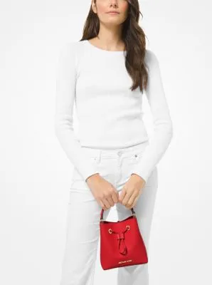 Suri Small Saffiano Leather Crossbody Bag