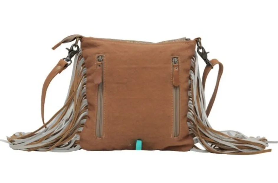 Taupe shape concealed bag