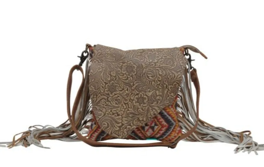 Taupe shape concealed bag