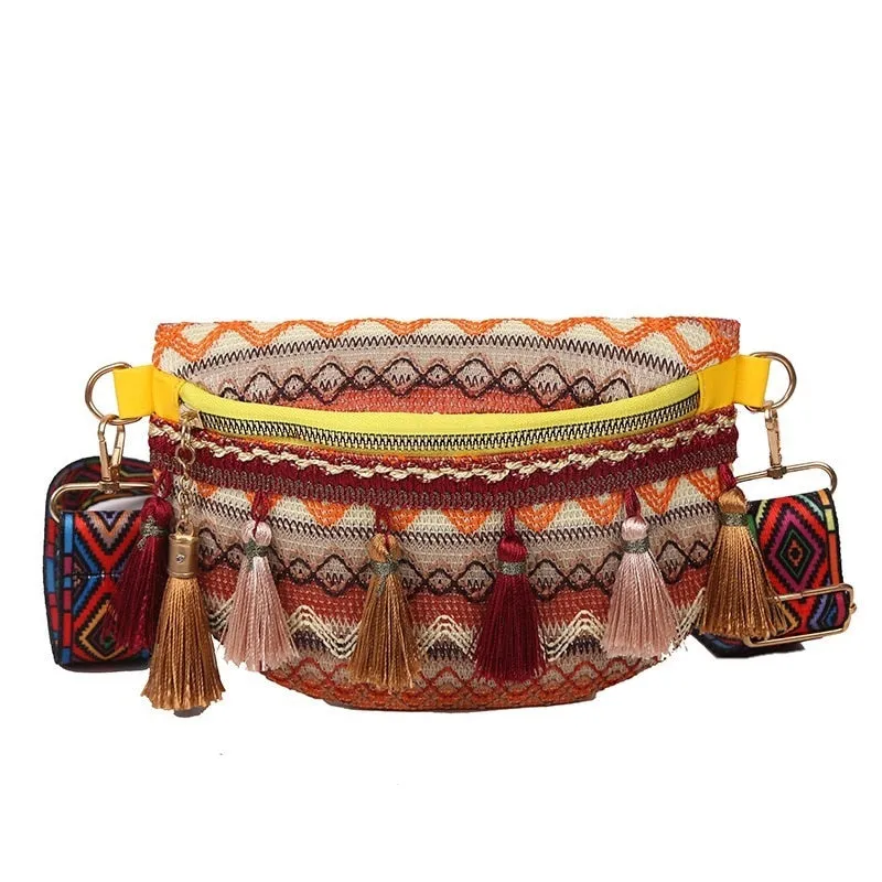 TEEK - Folk Style Fringe Bag