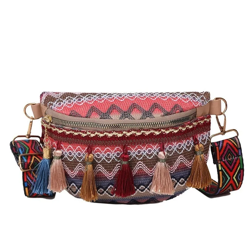 TEEK - Folk Style Fringe Bag