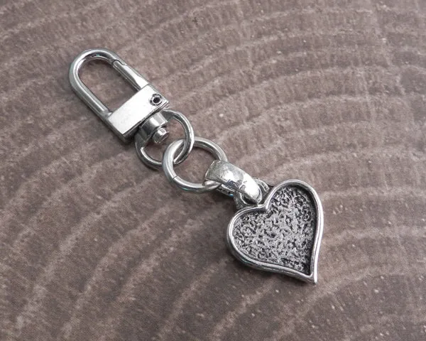 Textured Heart Clip-On