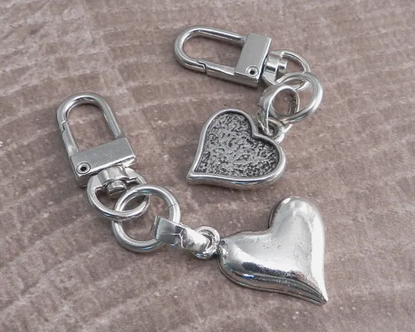 Textured Heart Clip-On