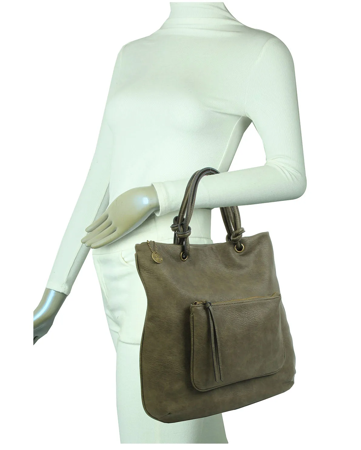 The Addison Tote - Khaki