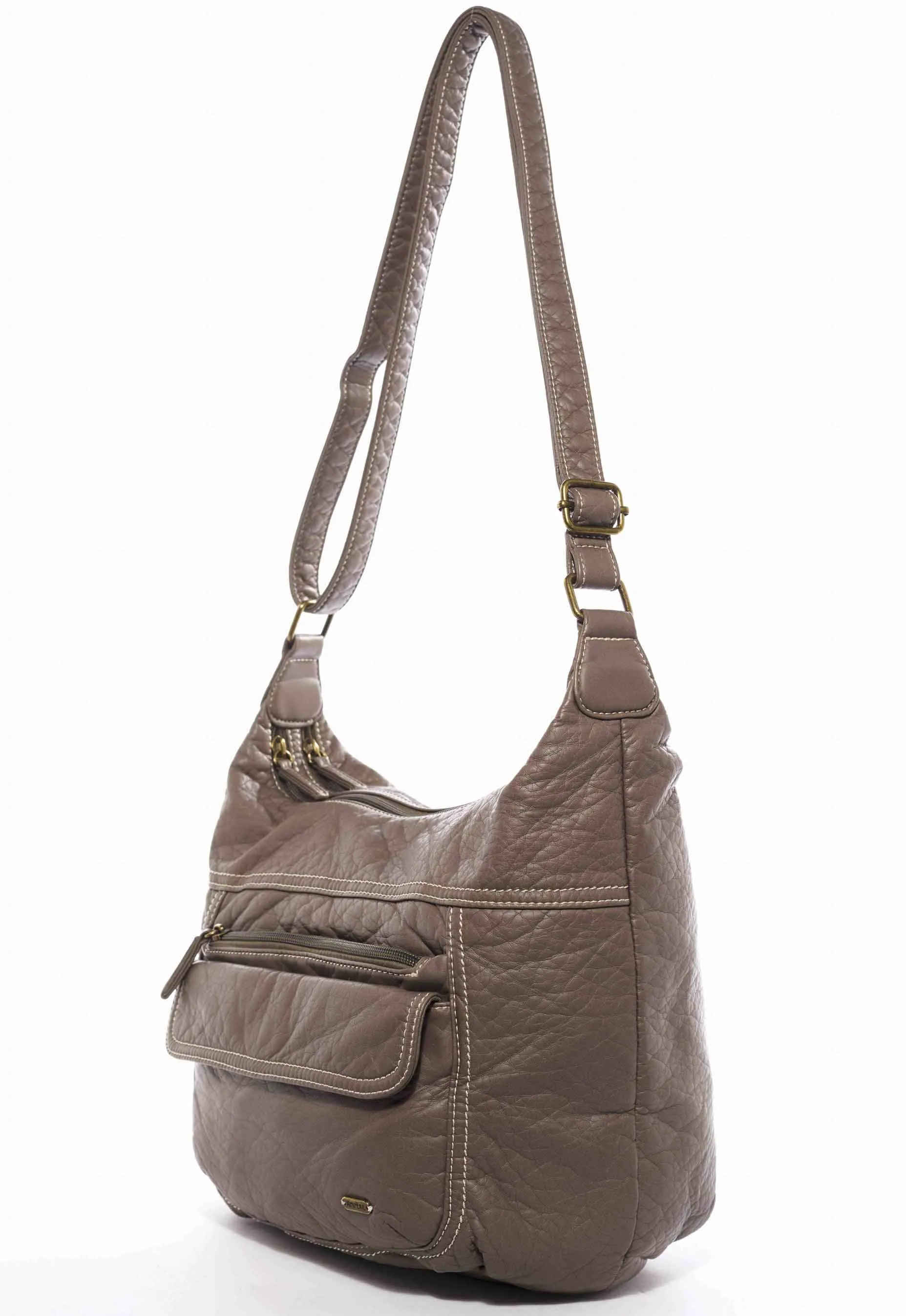 The Angelina Crossbody - Dark Grey