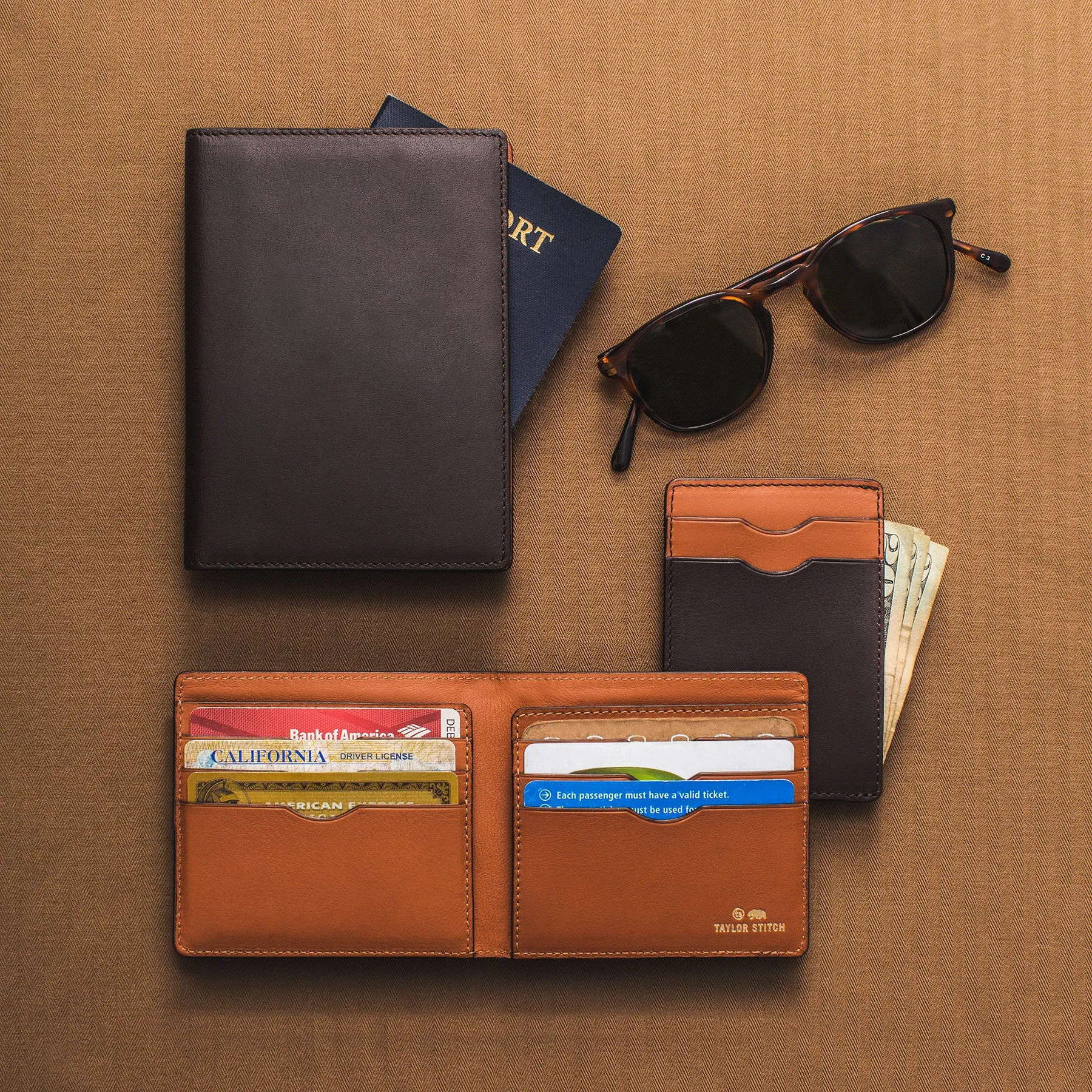 The Minimalist Billfold Wallet in Brown