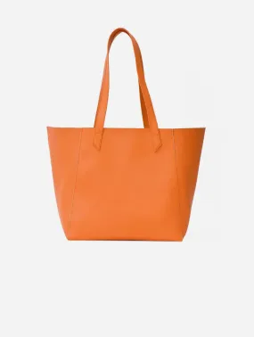 Totissimo Foldable Vegan Leather Tote Bag | Orange