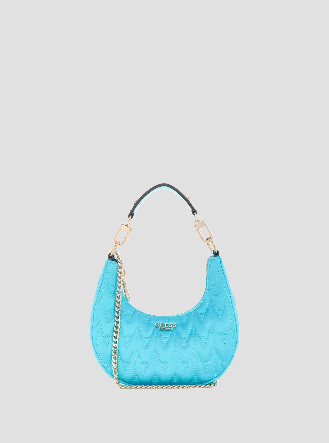 Turquoise Golden Rock Mini Hobo Bag