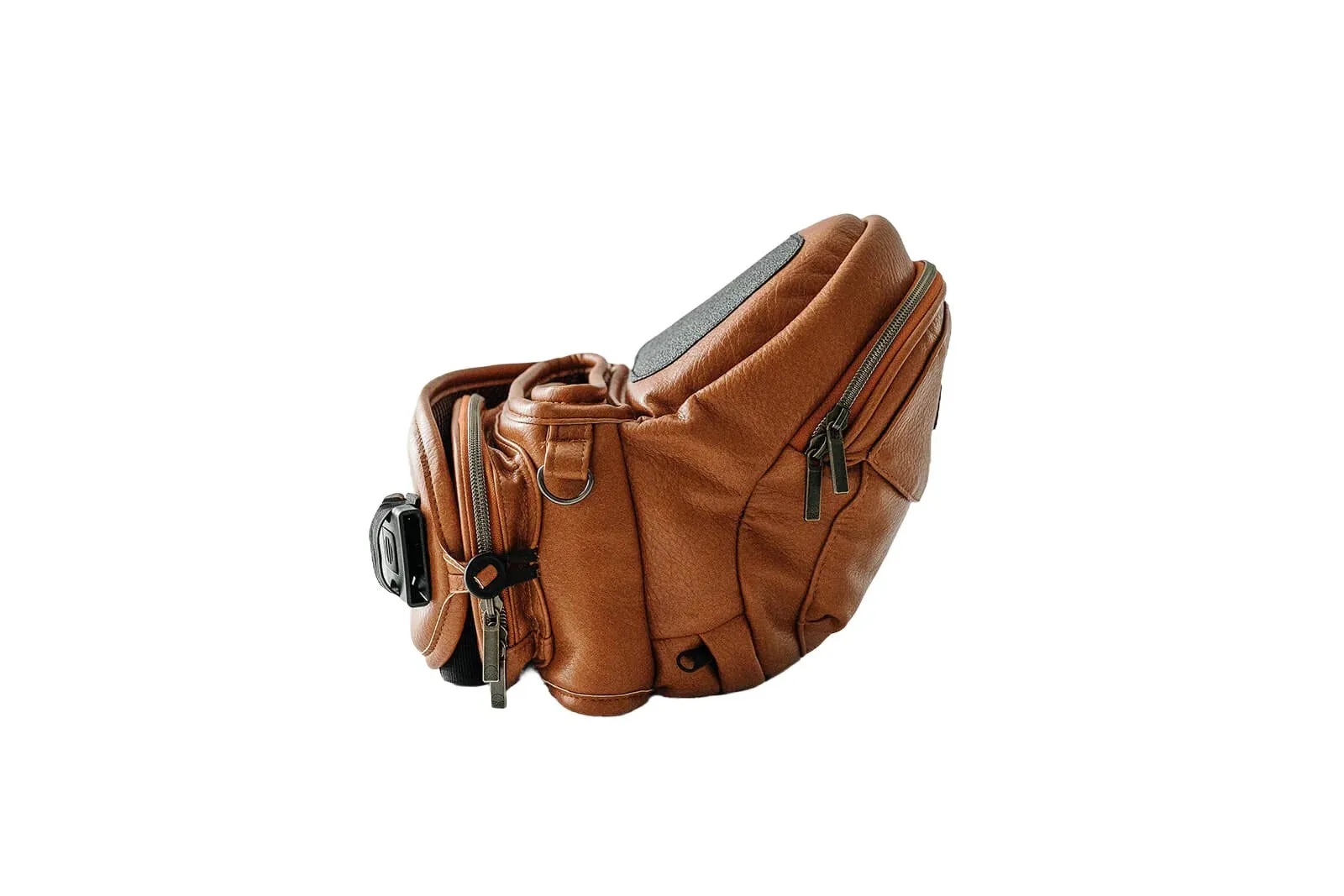 Tushbaby Hip Carrier In Vegan Leather Cognac