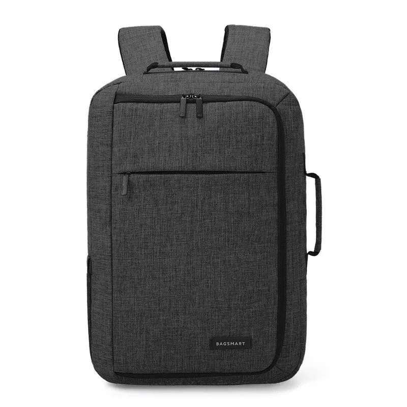 Unisex 15.6 Laptop Backpack Convertible Briefcase 2-in-1 Business Travel Luggage Carrier