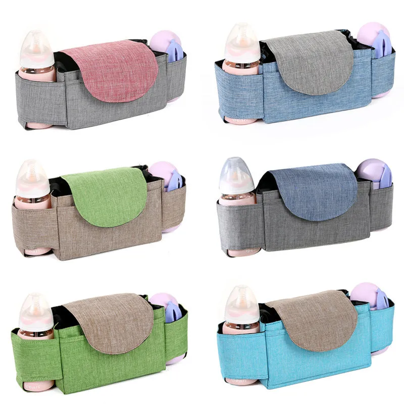 Universal Baby Stroller Organizer Bag with Cup Holders Buggy Diaper Bag