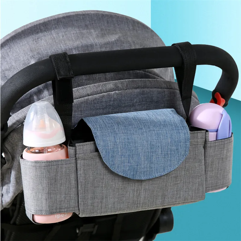 Universal Baby Stroller Organizer Bag with Cup Holders Buggy Diaper Bag