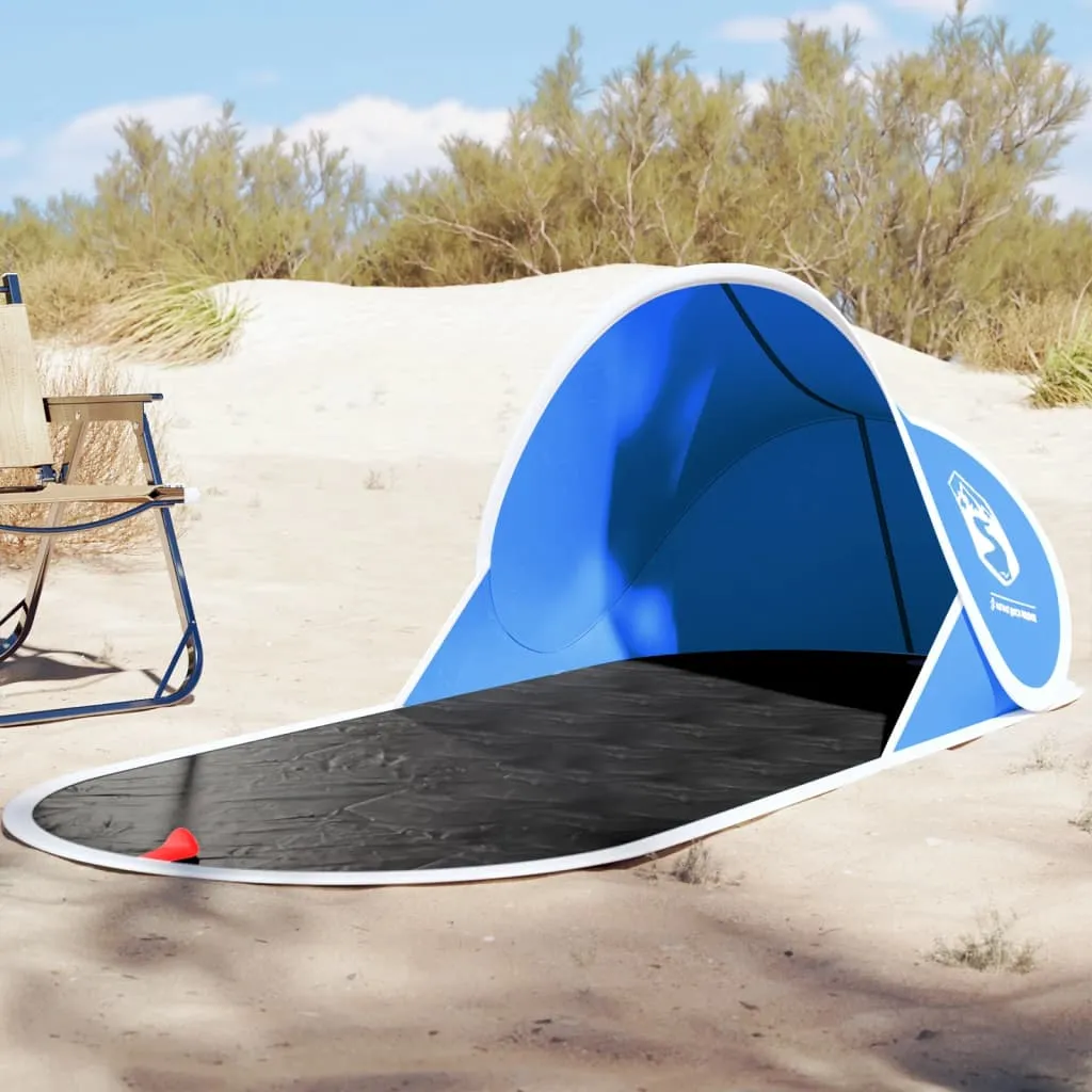 vidaXL Beach Tent Azure Blue Pop-up Waterproof