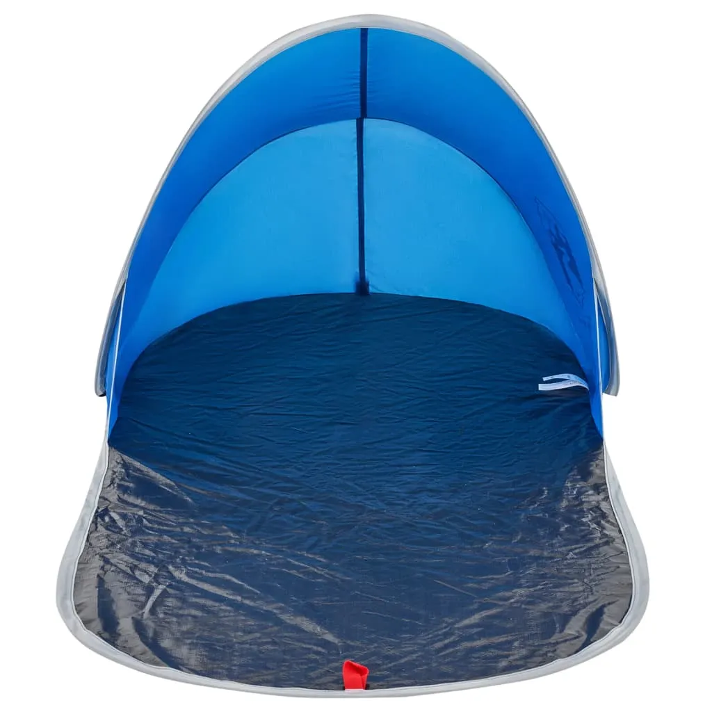 vidaXL Beach Tent Azure Blue Pop-up Waterproof