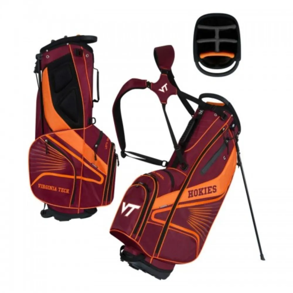 Virginia Tech Hokies WinCraft "Grid Iron III" 6-Way Stand Golf Bag