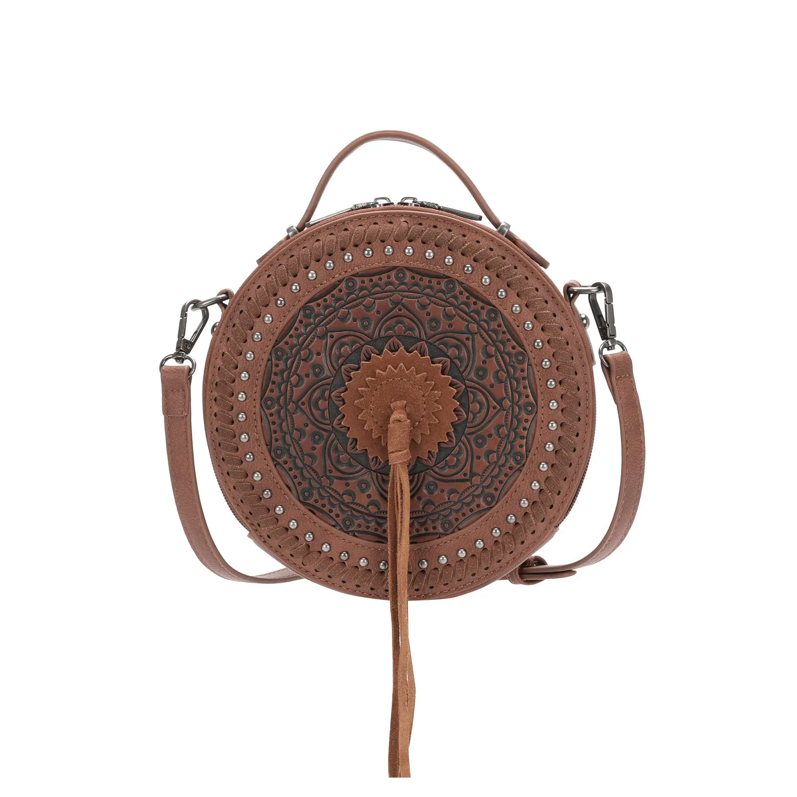 WG33-118 Wrangler Tooled Collection Canteen Bag/Crossbody