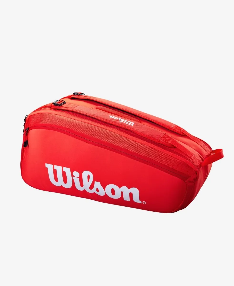 Wilson Super Tour 9 Pack Tennis Bag - Red